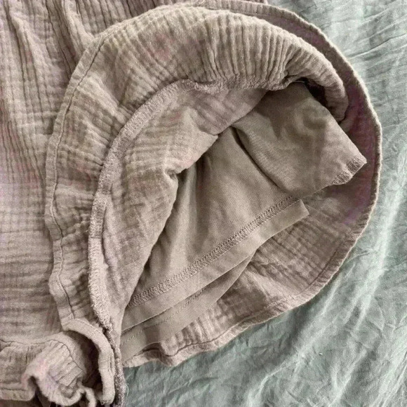 Listicle Women's‎ Shorts Gauzy Cotton Purple Size Small Muslin Ruffle Lavender - Picture 8 of 9